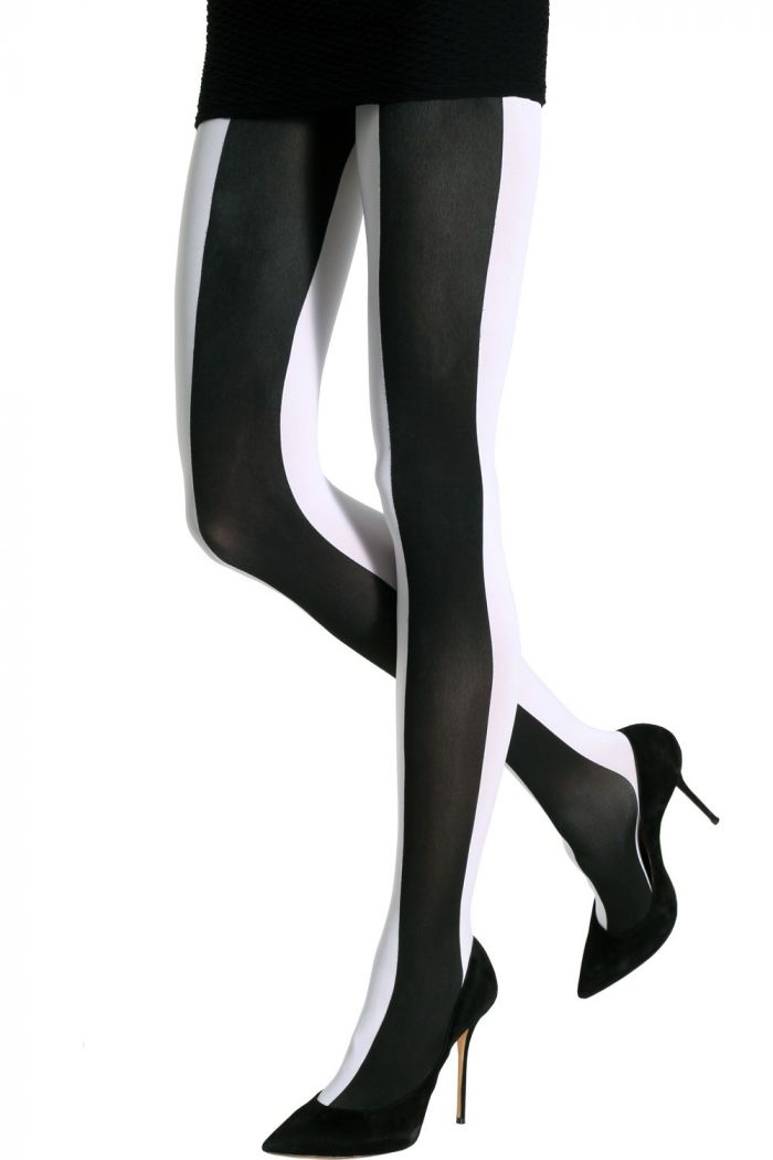 Emilio Cavallini Two-toned-large-vertical-stripes-tights  Timeless Styles 2017 | Pantyhose Library